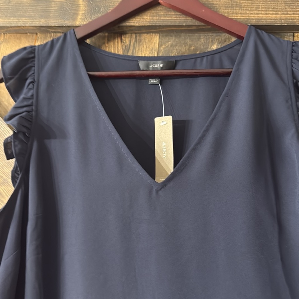 J. CREW Ruffled Top - Picture 4 of 8